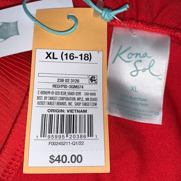 Kona Sol Textured Ribbed Side Cut Out Medium Coverage One Piece Swimsuit - Picture 10 of 16